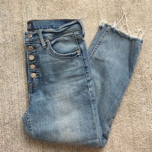 High Waisted Cigarette Jeans